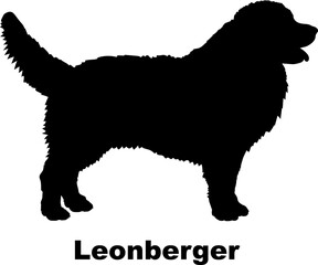 Leonberger dog silhouette dog breeds Animals Pet breeds silhouette