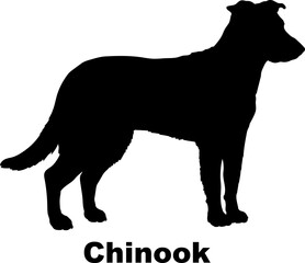 Chinook dog silhouette dog breeds Animals Pet breeds silhouette