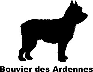 Bouvier des Ardennes dog silhouette dog breeds Animals Pet breeds silhouette