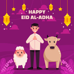 Obraz premium Eid AdhaIllustration