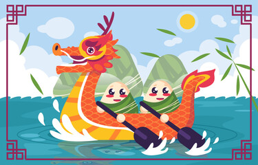 Dragon Boat Illustration