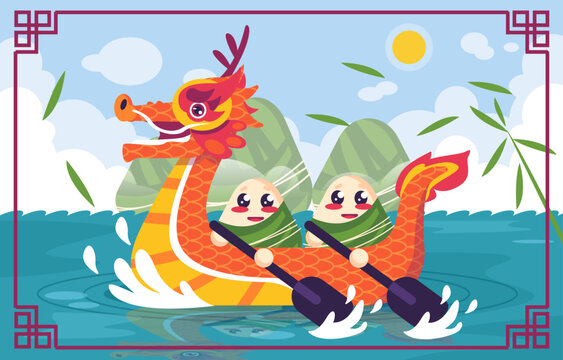 Dragon Boat Illustration