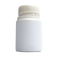 Medicine bottle isolated on a transparent background