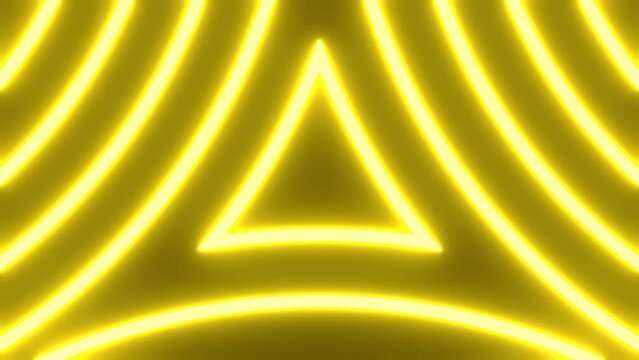 Abstract background with yellow neon triangles.
Loopable 3D animation for background.


