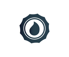 Water Engineering logo design vector template