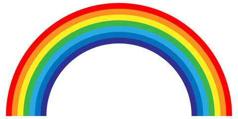 Rainbow  illustration. Colorful abstract design. Color graphic symbol rain bow.