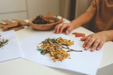 Children's creative activities, autumn idea