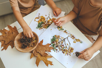 Children's creative activities, autumn idea