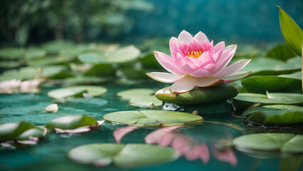 Spa Natural Background and petals and lotuses