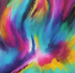 Crédence de cuisine en verre imprimé Mélange de couleurs Psychedelic Colorful Background