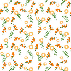 Seamless pattern hand-drawn with tropical leaves. floral seamless pattern with leaves The geometric pattern with lines. Seamless vector background. for paper,cover,interior deecor,texture,fabric