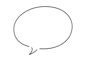 シンプルな手書き吹き出し