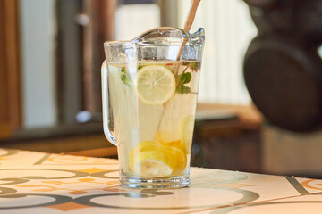 pitcher of lemonade