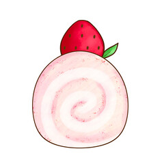 Strawberry jam roll