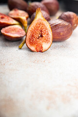 fresh fig fruit ripe figs meal food snack on the table copy space food background rustic top 
