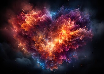 exploding heart of nebula 
