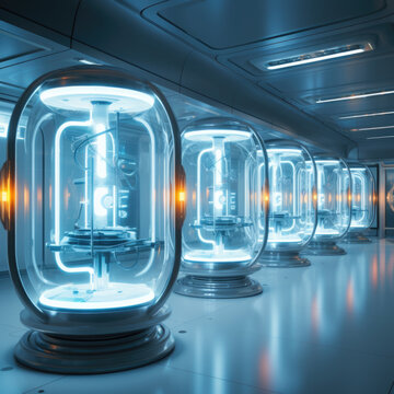 Cryo Pods - Space Station Hospital - Futuristic Sci-Fi Facility Room 3