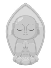 かわいいお地蔵様のイラスト