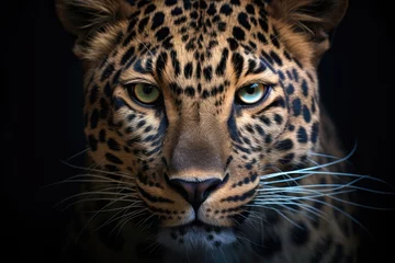 Selbstklebende Fototapeten Close-up portrait of leopard © Veniamin Kraskov