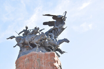 monument to the liberator "San Martín" in Cerro de la Gloria, Mendoza, Argentina