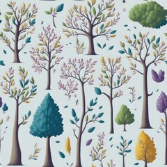 Children's wallpaper with food. Generatine AI