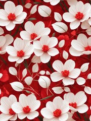 High-quality desktop wallpapers with flowers. Generative AI