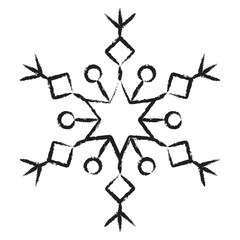 Hand drawn Snowflake icon