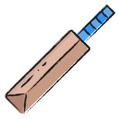 Hand drawn Cricket Bat icon