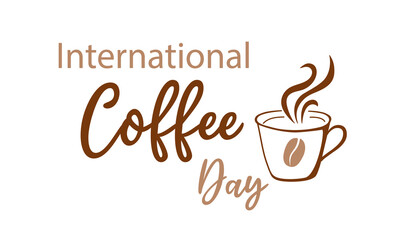 International Coffee Day. Vector illustration