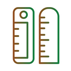 Accuracy Centimeter Ruler Gradient Icon