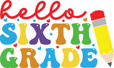 Back to School Retro Svg Design