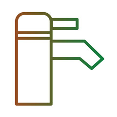 Plumber Water Supply Gradient Icon