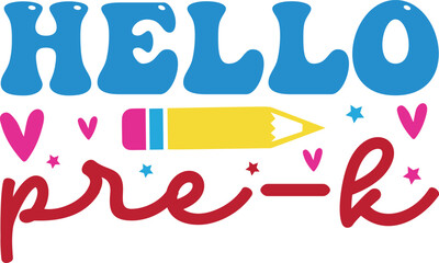 Back to School Retro Svg Design