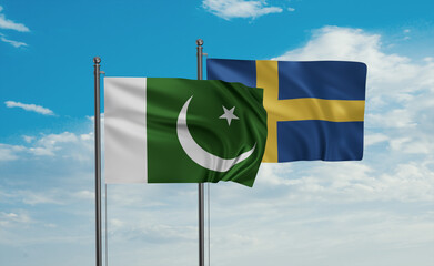 Sweden and Pakistan flag
