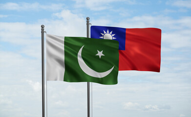 Taiwan and Pakistan flag