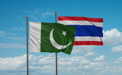 Thailand and Pakistan flag