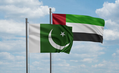 UAE and Pakistan flag