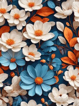 High-quality desktop wallpapers with flowers. Generative AI