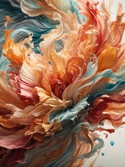 High-quality desktop wallpapers with flowers. Generative AI