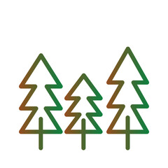 High Pine Tree Gradient Icon