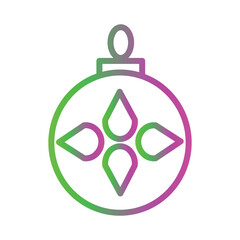 Obraz premium Ball Bangle Bauble Gradient Icon