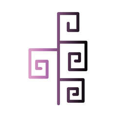 Forest Tree Leaf Gradient Line Icon