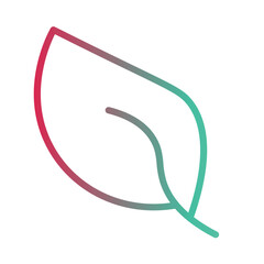 Leaf Nature Plant Gradient Icon