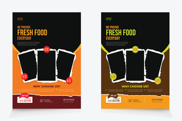 Creative business food flayer design