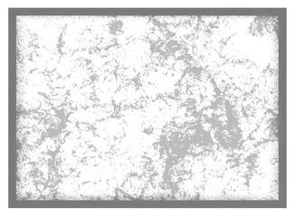 Grunge style black frames overlay on white background. Royalty high-quality free stock image of Black grunge texture border frame. Dirty, damaged backdrop. Design for poster, gift card, book cover