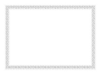 Decorative vintage frames and borders, photo frame with corner asia line floral for picture, design decoration pattern style. Royalty high-quality free stock image of Picture ornate frame for design