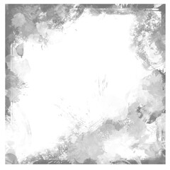 Grunge style black frames overlay on white background. Royalty high-quality free stock image of...