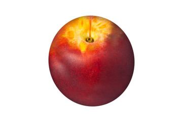 peach isolated on white background