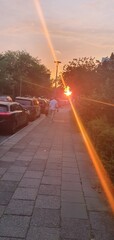 Strahlen der Abendsonne