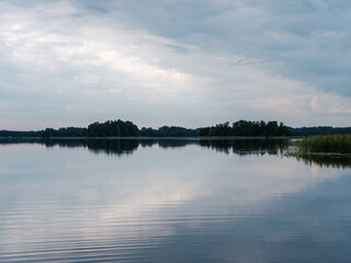 calm evening rest by the lake